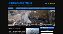 Desktop Screenshot of billsradiatorandmuffler.com