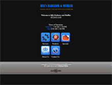 Tablet Screenshot of billsradiatorandmuffler.com